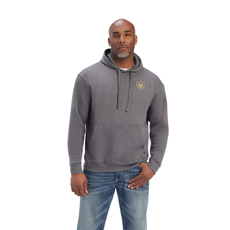 Ariat Sweatshirt Herren - Camo Flag DunkelGrau ( WIRED-6847 )